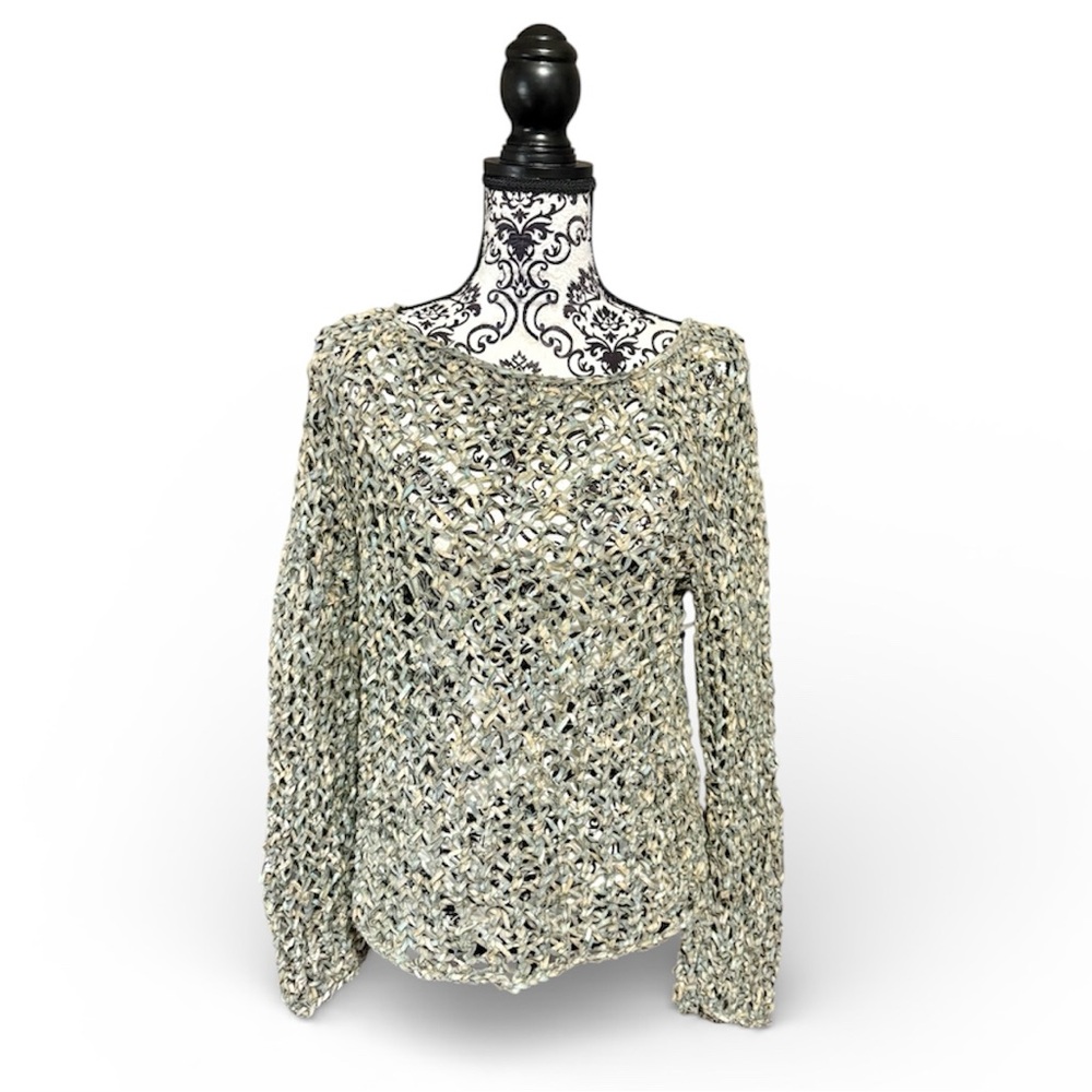 LANA GROSSA Yarn Handmade Thread Textured Knit Sweater